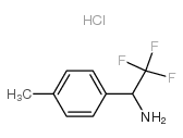 2,2,2-三氟-1-(对甲苯基)乙胺盐酸盐结构式