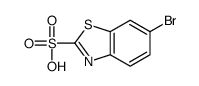 6-溴苯并噻唑-2-磺酸结构式