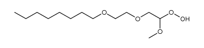 1-methoxy-2-(2-octyloxy-ethoxy)-eth-1-yl-hydroperoxide Structure