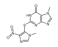 7-methyl-6-oxo-1,6-dihydro-2-(1-methyl-4-nitroimidazol-5-ylthio)purine Structure