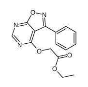 ethyl 2-[(3-phenyl-[1,2]oxazolo[5,4-d]pyrimidin-4-yl)oxy]acetate Structure
