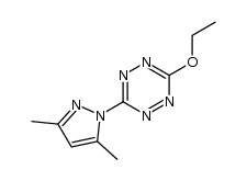 3-(3,5-dimethyl-1H-pyrazol-1-yl)-6-ethoxy-1,2,4,5-tetrazine Structure