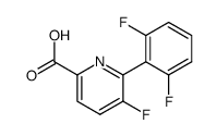 6-(2,6-二氟苯基)-5-氟邻吡啶甲酸结构式