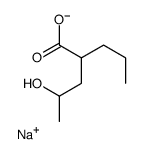 4-Hydroxy Valproic Acid Sodium Salt(Mixture of diastereomers) Structure
