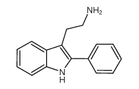 2-(2-苯基-1H-吲哚-3-基)乙胺结构式