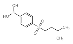 4-(异戊基磺酰基)苯硼酸结构式