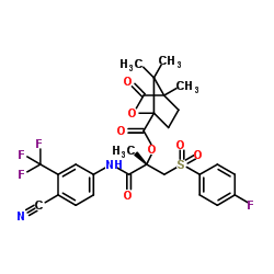(S)-Bicalutamide (1S)-Camphanic Acid Ester structure