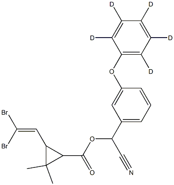 Deltamethrin-d5 (Mixture of Diastereomers) Structure
