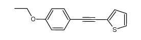 (p-ethoxyphenyl)(2-thienyl)acetylene结构式