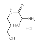 2-Amino-N-(3-hydroxypropyl)propanamide hydrochloride Structure