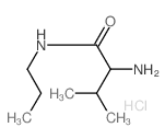 2-Amino-3-methyl-N-propylbutanamide hydrochloride结构式