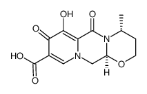 (4R,12aS)-7-hydroxy-4-methyl-6,8-dioxo-3,4,6,8,12,12a-hexahydro-2H-pyrido[1',2':4,5]pyrazino[2,1-b][1,3]oxazine-9-carboxylic acid Structure