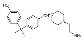 4-[2-(4-hydroxyphenyl)propan-2-yl]phenol,2-piperazin-1-ylethanamine结构式