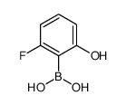 2-Fluoro-6-hydroxyphenylboronic acid structure