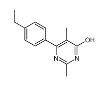 6-(4-乙基苯基)-2,5-二甲基嘧啶-4-醇结构式