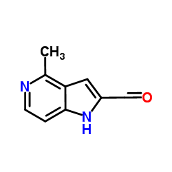 4-Methyl-1H-pyrrolo[3,2-c]pyridine-2-carbaldehyde Structure