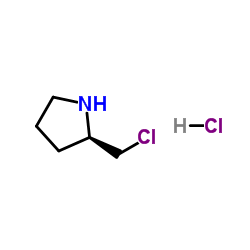 (R)-2-(chloromethyl)pyrrolidine hydrochloride结构式