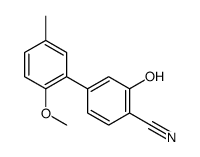 2-hydroxy-4-(2-methoxy-5-methylphenyl)benzonitrile结构式
