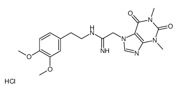 N'-[2-(3,4-dimethoxyphenyl)ethyl]-2-(1,3-dimethyl-2,6-dioxopurin-7-yl)ethanimidamide,hydrochloride Structure
