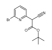 tert-butyl 2-(6-bromopyridin-2-yl)-2-cyanoacetate Structure
