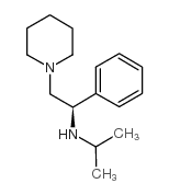 (R)-(+)-N-异丙基-1-苯基-2-(1-哌啶基)乙胺结构式