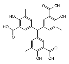 5-[bis(3-carboxy-4-hydroxy-5-methylphenyl)methyl]-2-hydroxy-3-methylbenzoic acid结构式