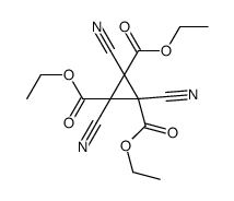 triethyl 1,2,3-tricyanocyclopropane-1,2,3-tricarboxylate Structure