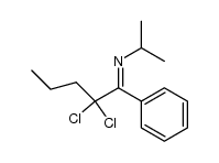 N-(2,2-Dichloro-1-phenyl-1-pentylidene)isopropylamine结构式