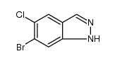6-溴-5-氯-1H-吲唑结构式