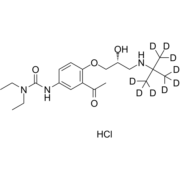 (R)-(+)-Celiprolol-d9 hydrochloride Structure
