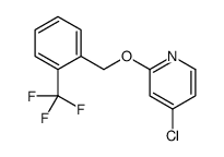4-chloro-2-[[2-(trifluoromethyl)phenyl]methoxy]pyridine结构式