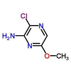 2-氨基-3-氯-6-甲氧基吡嗪结构式