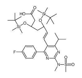 3,5-Di(tert-butyldimethylsilyl) Rosuvastatin结构式