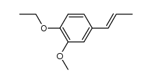 trans-1-(4-ethoxy-3-methoxyphenyl)propene结构式
