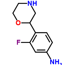 3-氟-4-吗啉苯胺结构式