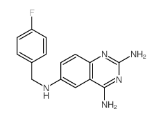 2,4,6-Quinazolinetriamine,N6-[(4-fluorophenyl)methyl]- Structure