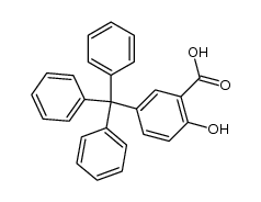2-hydroxy-5-trityl-benzoic acid Structure
