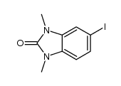 5-iodo-1,3-dimethyl-2,3-dihydrobenzimidazol-2-one结构式