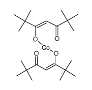 双(2,2,6,6,-四甲基-3,5-庚二酮)钴(II)结构式