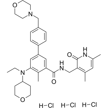 Tazemetostat trihydrochloride structure