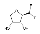 1,1-difluoro-D-2,5-anhydro-1-deoxy-ribitol Structure