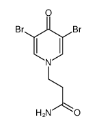 3-(3,5-dibromo-4-oxopyridin-1(4H)-yl)propanamide结构式
