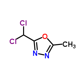 2-(Dichloromethyl)-5-methyl-1,3,4-oxadiazole结构式