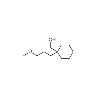 (1-(3-甲氧基丙基)环己基)甲醇结构式