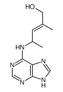 2-methyl-4-(7H-purin-6-ylamino)pent-2-en-1-ol Structure