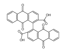 1,1'-bis(2-anthraquinonecarboxylic acid) Structure