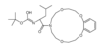 tert-butyl N-[(2S)-4-methyl-1-oxo-1-(2,5,11,14-tetraoxa-8-azabicyclo[13.4.0]nonadeca-1(19),15,17-trien-8-yl)pentan-2-yl]carbamate Structure