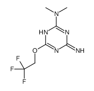 N,N-二甲基-6-(2,2,2-三氟乙氧基)1,3,5-三嗪-2,4-二胺结构式