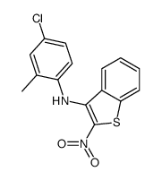 N-(4-chloro-2-methyl-phenyl)-2-nitro-benzothiophen-3-amine结构式