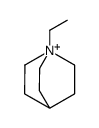 1-ethyl-1-azoniabicyclo[2.2.2]octane结构式